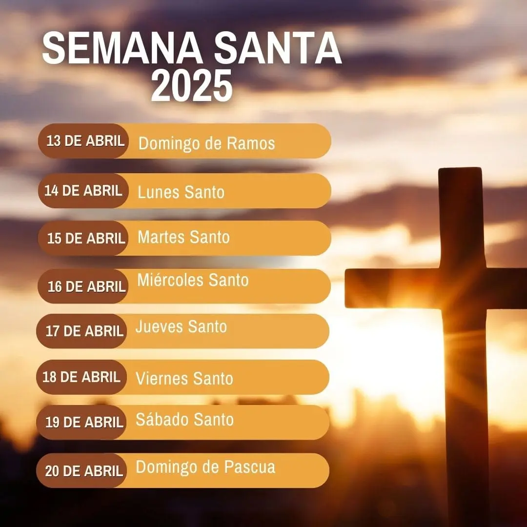 Calendario Semana Santa